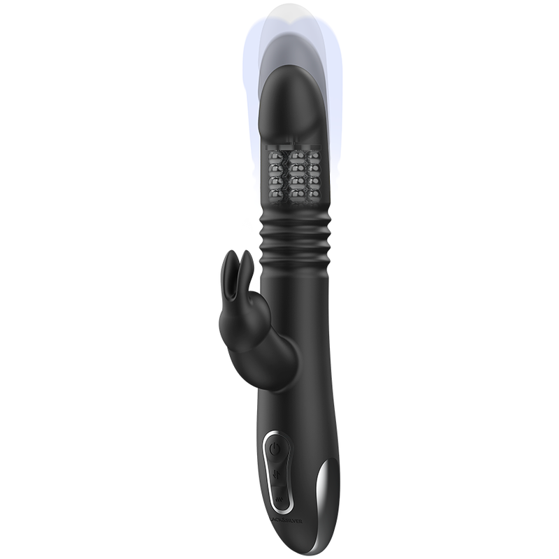 BLACKSILVER - KENJI UP DOWN RABBIT VIBRATOR + WATCHME REMOTE CONTROL - Imagem de 3
