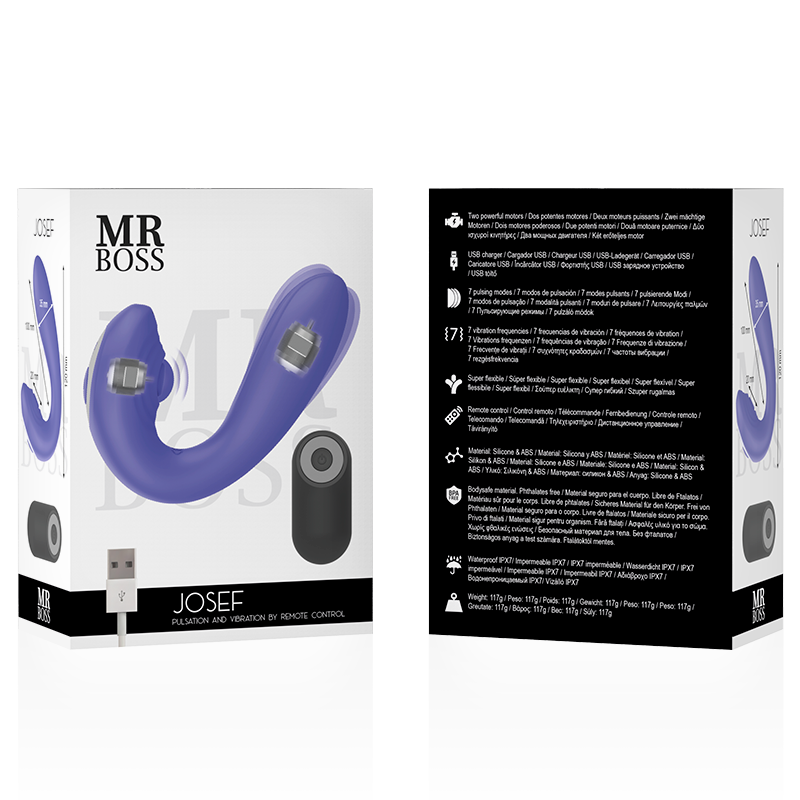 MR BOSS - JOSEF PULSATION VIBRATION REMOTE CONTROL FOR COUPLES - Imagem de 2