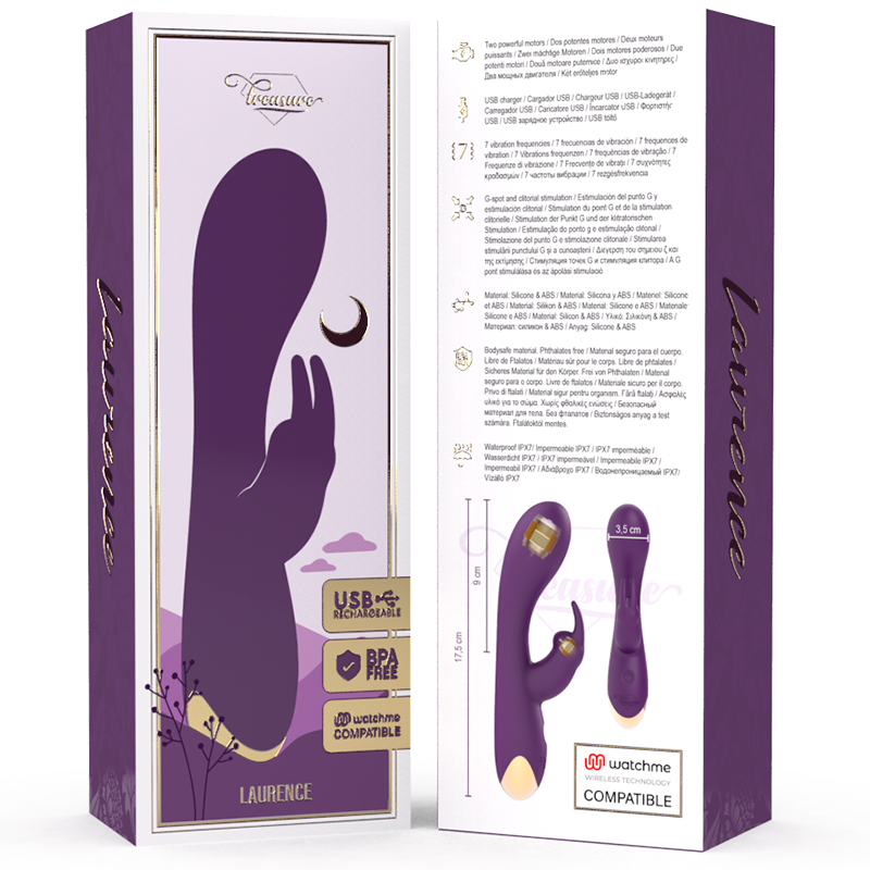 TREASURE - LAURENCE RABBIT VIBRATOR + WATCHME REMOTE CONTROL - Imagem de 2