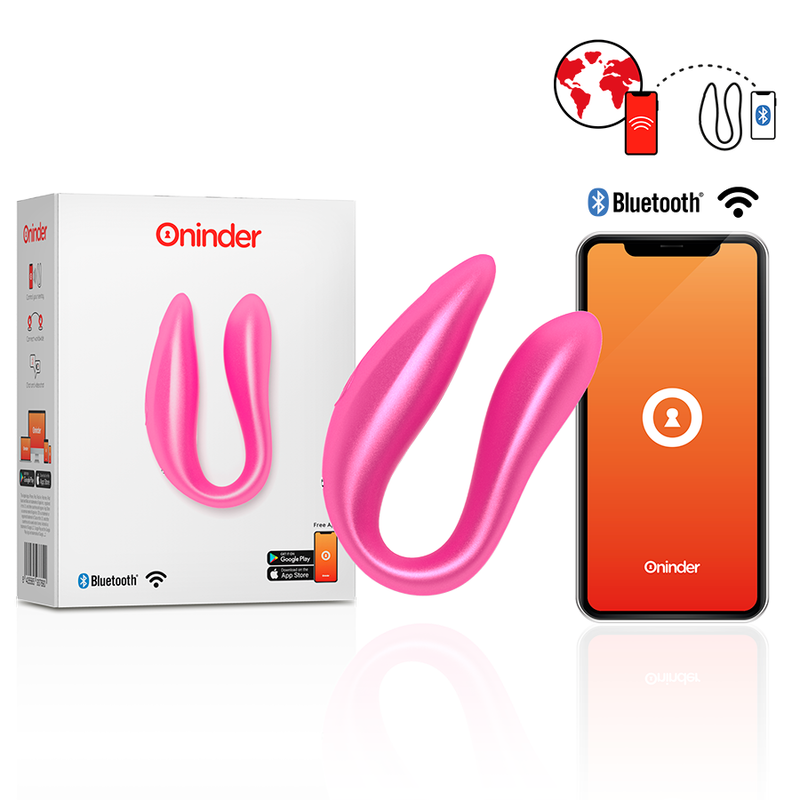 ONINDER - LISBOA ESTIMULADOR PUNTO G CLÍTORIS ROSA - APP GRATUITA ROSA
