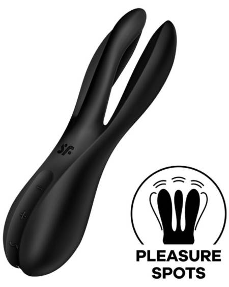 SATISFYER - THREESOME 2 VIBRADOR NEGRO