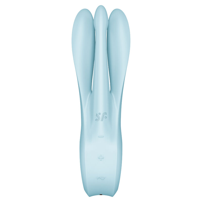 SATISFYER - THREESOME 1 VIBRADOR AZUL - Imagem de 3