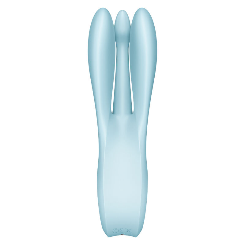 SATISFYER - THREESOME 1 VIBRADOR AZUL - Imagem de 2