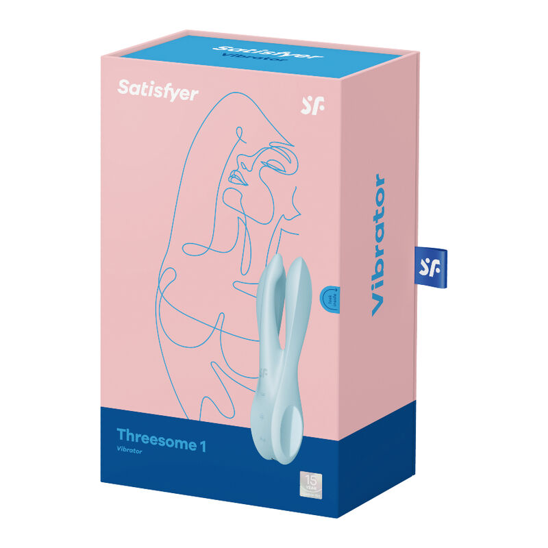SATISFYER - THREESOME 1 VIBRADOR AZUL - Imagem de 5