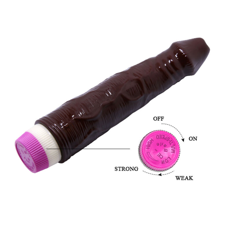 BAILE - WAVES OF PLEASURE VIBRATOR 23 CM BROWN - Imagem de 4