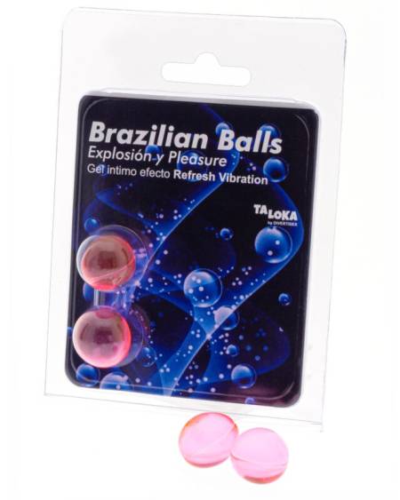 TALOKA - 2 BRAZILIAN BALLS REFRESH VIBRATING EFFECT EXCITING GEL