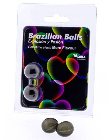 TALOKA - 2 BRAZILIAN BALLS MORE FLAVOUR EFFECT EXCITING GEL