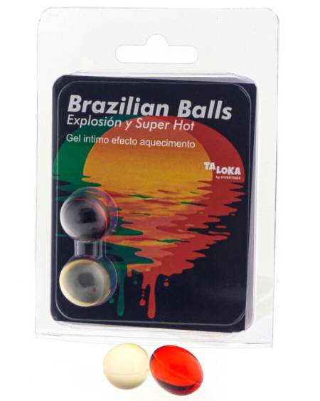 TALOKA - 2 BRAZILIAN BALLS SUPER HOT EFFECT EXCITING GEL