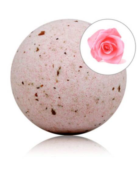 TALOKA - ROSES SCENTED BATH BOMB WITH ROSE PETALS