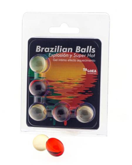TALOKA - 5 BRAZILIAN BALLS SUPER HOT EFFECT EXCITING GEL