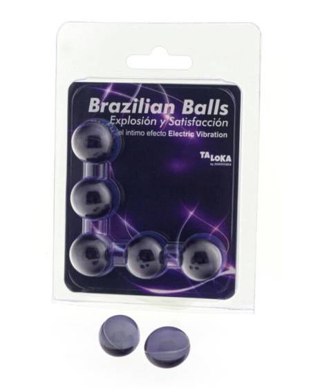 TALOKA - 5 BRAZILIAN BALLS ELECTRIC VIBRATING EFFECT EXCITING GEL