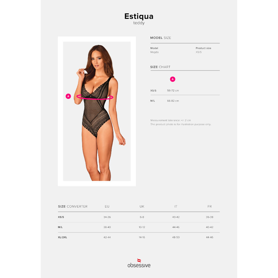 OBSESSIVE - ESTIQUA TEDDY XS/S - Imagem de 5