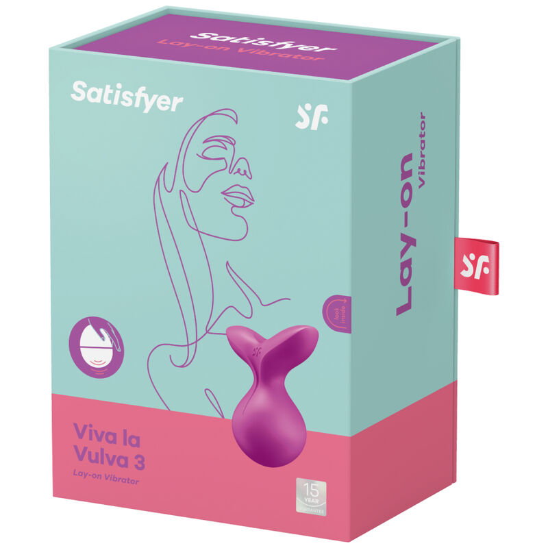 SATISFYER - VIVA LA VULVA 3 VIBRADOR LAY-ON VERDE - Imagem de 4
