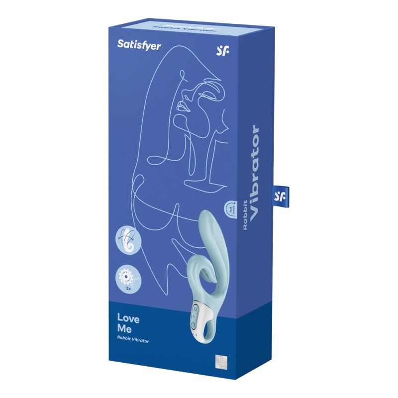 SATISFYER - LOVE ME VIBRADOR RABBIT ROJO - Imagem de 5