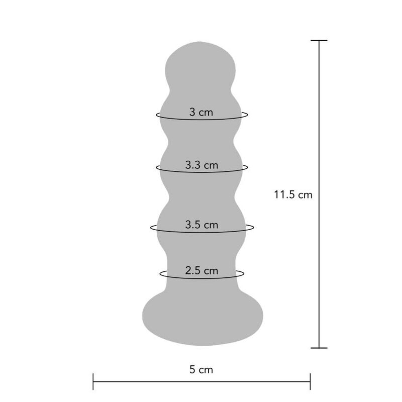 TOYJOY - BUTTOCKS THE RADIANT GLASS BUTTPLUG - Imagem de 2