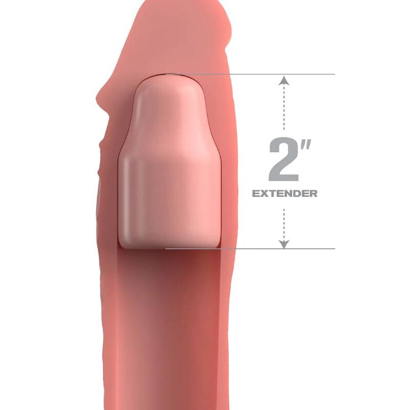 FANTASY X- TENSIONS - PIPEDREAMS EXTENSION W STRAP 15,24 CM SKIN - Imagem de 2