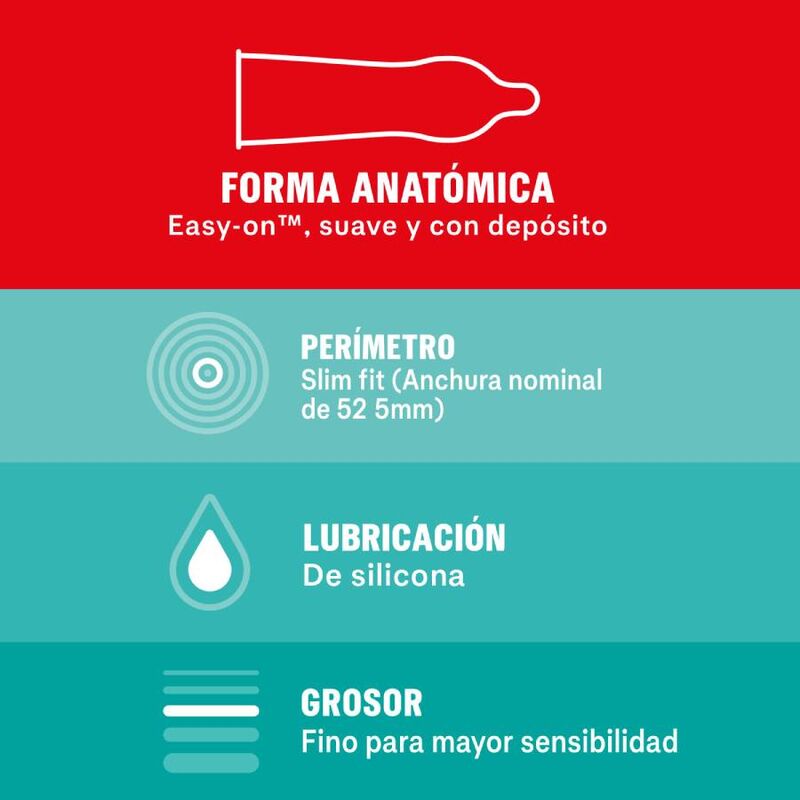 DUREX - SENSITIVO SLIM FIT 10 UNITS - Imagem de 3