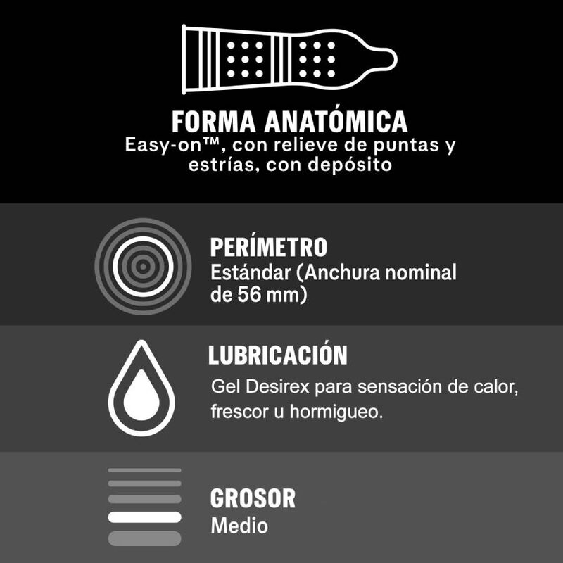 DUREX - INTENSE ORGASMIC 12 UNITS - Imagem de 3