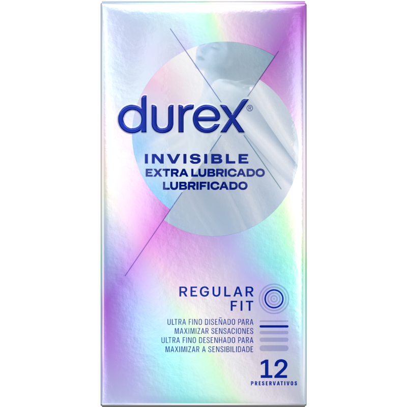 DUREX - EXTRA LUBRICATED INVISIBLE CONDOMS 12 UNITS - Imagem de 2
