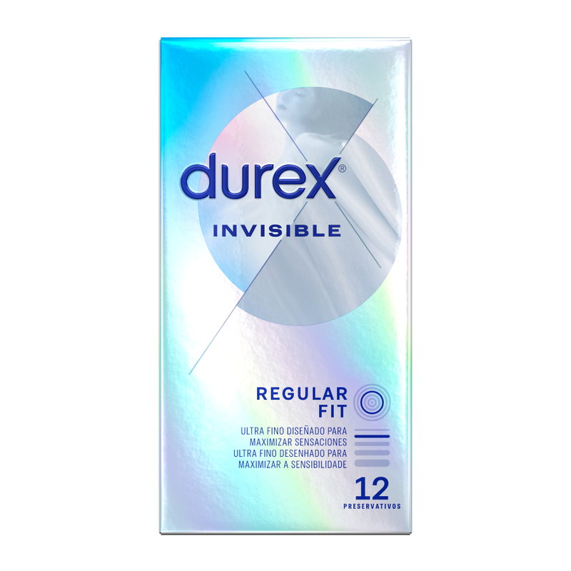 DUREX - ULTRA THIN INVISIBLE CONDOMS 12 UNITS - Imagem de 2