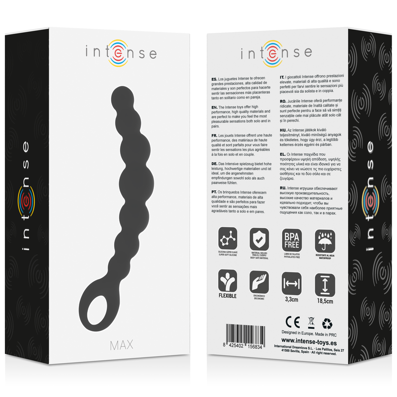 INTENSE - ANAL BEADS MAX BLACK - Imagem de 5