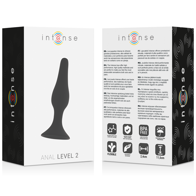 INTENSE - ANAL LEVEL 2 11.5CM BLACK - Imagem de 3