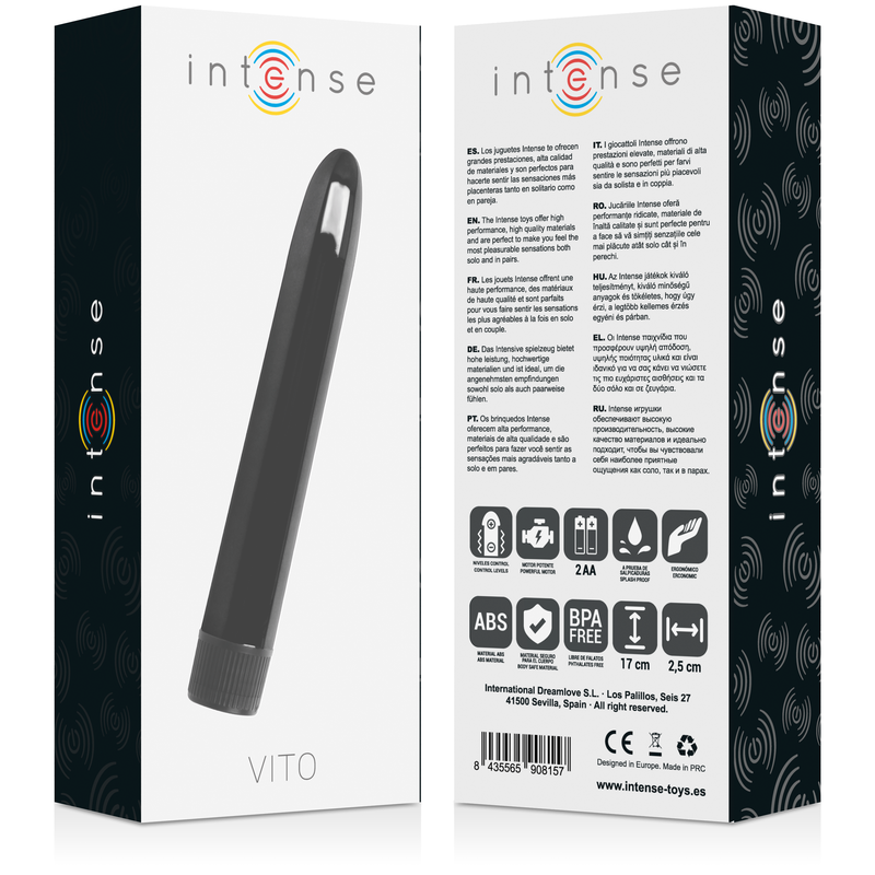 INTENSE - VITO BLACK VIBRATOR - Imagem de 4