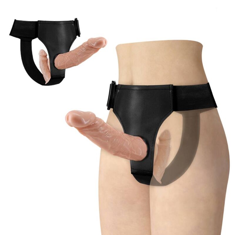 BAILE - ULTRA PASSIONATE DOUBLE DILDOS WITH HARNESS - Imagem de 2