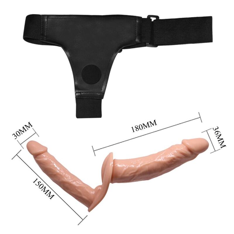 BAILE - ULTRA PASSIONATE DOUBLE DILDOS WITH HARNESS - Imagem de 5