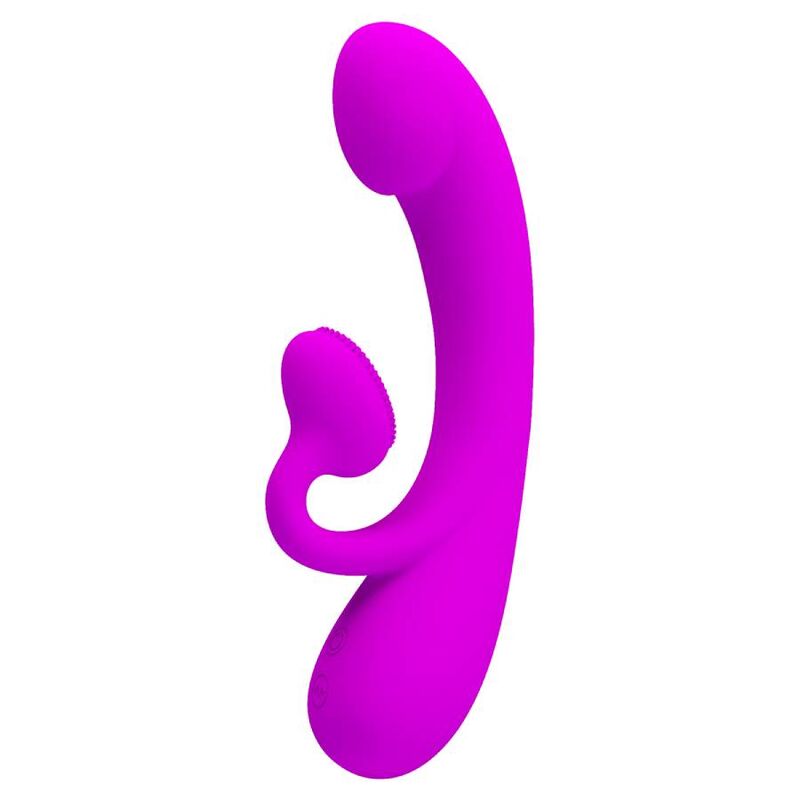 PRETTY LOVE - SINCERE SILICONE CLITORAL VIBRATOR AND SUCKER PURPLE - Imagem de 2
