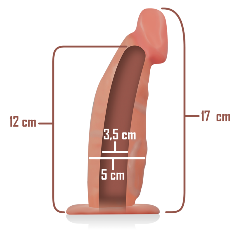 INTENSE - HOLLOW HARNESS WITH DILDO 18 X 3.5 CM - Imagem de 5