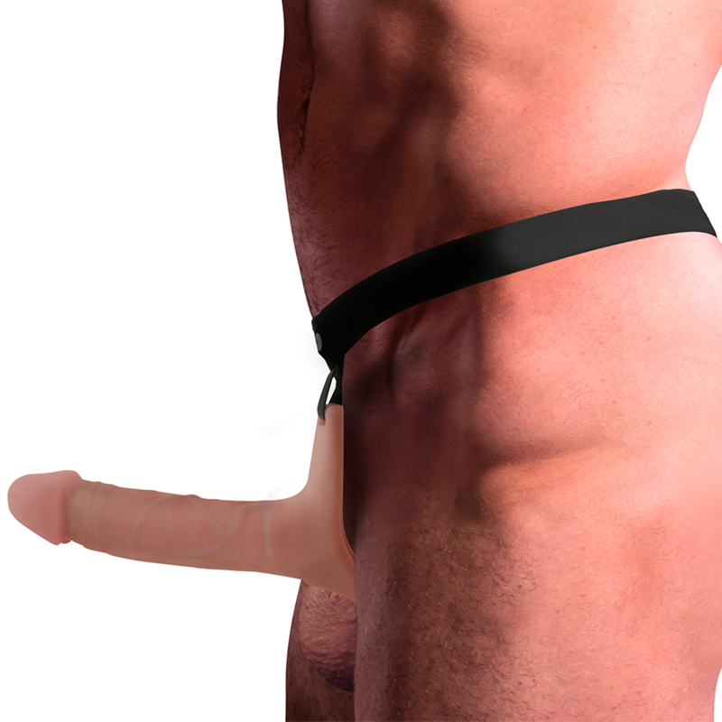 INTENSE - HOLLOW HARNESS WITH SILICONE DILDO 16 X 3.5 CM - Imagem de 3