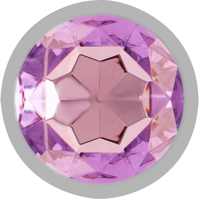 INTENSE - ALUMINUM METAL ANAL PLUG WITH VIOLET CRYSTAL SIZE S - Imagem de 3