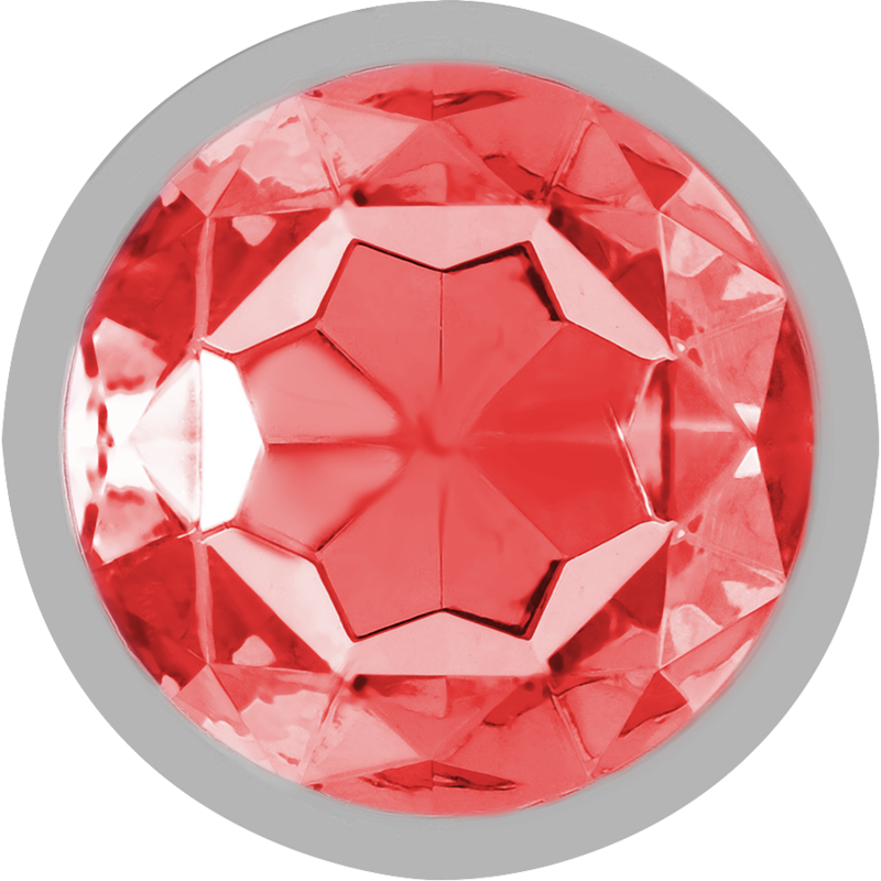 INTENSE - METAL ANAL PLUG WITH RED CRYSTAL SIZE M - Imagem de 3