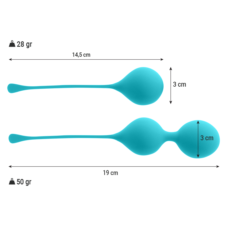 INTENSE - KEGEL BALLS PACK KENDALL BLUE - Imagem de 3