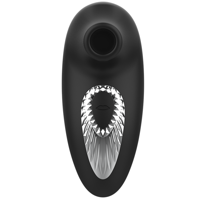 BLACKSILVER - DRAKE DELUXE SUCKING VIBE RECHARGEABLE SILICONE BLACK - Imagem de 2