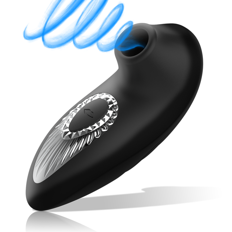 BLACKSILVER - DRAKE DELUXE SUCKING VIBE RECHARGEABLE SILICONE BLACK - Imagem de 3
