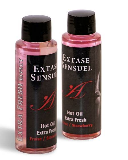 EXTASE SENSUAL - MASSAGE OIL WITH EXTRA FRESH STRAWBERRY EFFECT 100 ML