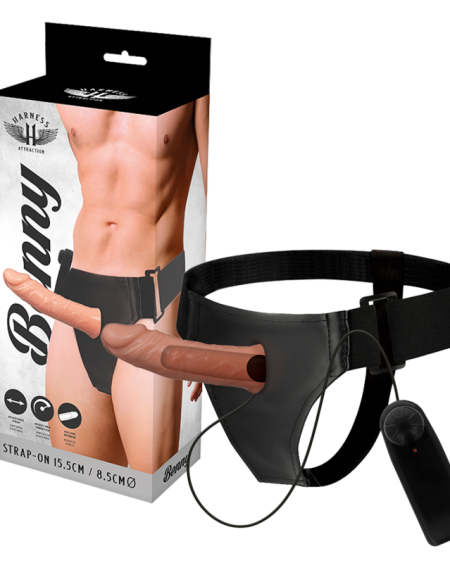 HARNESS ATTRACTION - RNES HOLLOW BENNY WITH VIBRATOR 15 CM -O- 4.5 CM