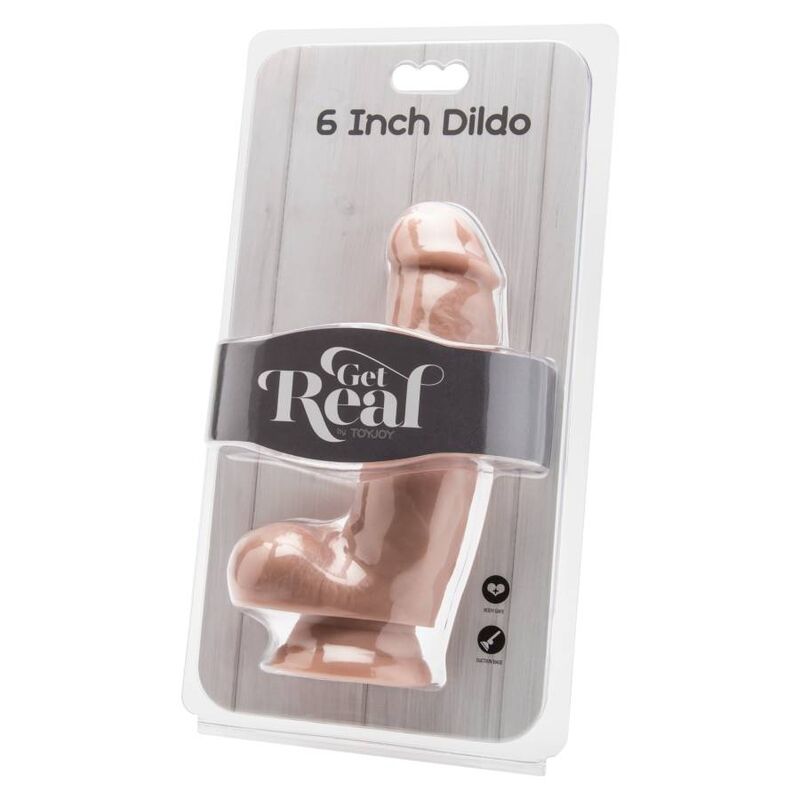 GET REAL - DILDO 12 CM WITH BALLS SKIN - Imagem de 2