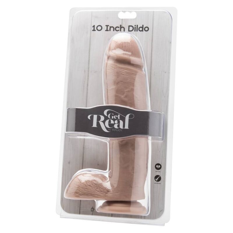 GET REAL - DILDO 25,5 CM WITH BALLS SKIN - Imagem de 2