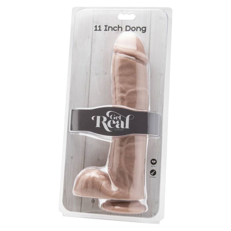 GET REAL - DILDO 28 CM WITH BALLS SKIN - Imagem de 2