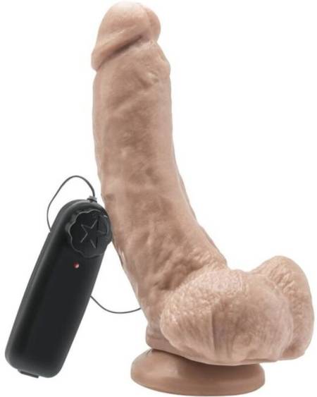 GET REAL - DILDO 20,5 CM WITH BALLS VIBRATOR SKIN
