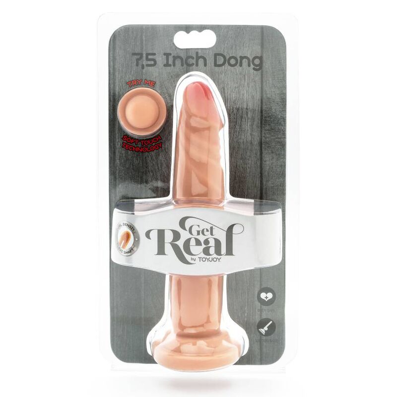 GET REAL - DUAL DENSITY DONG 19 CM SKIN - Imagem de 3