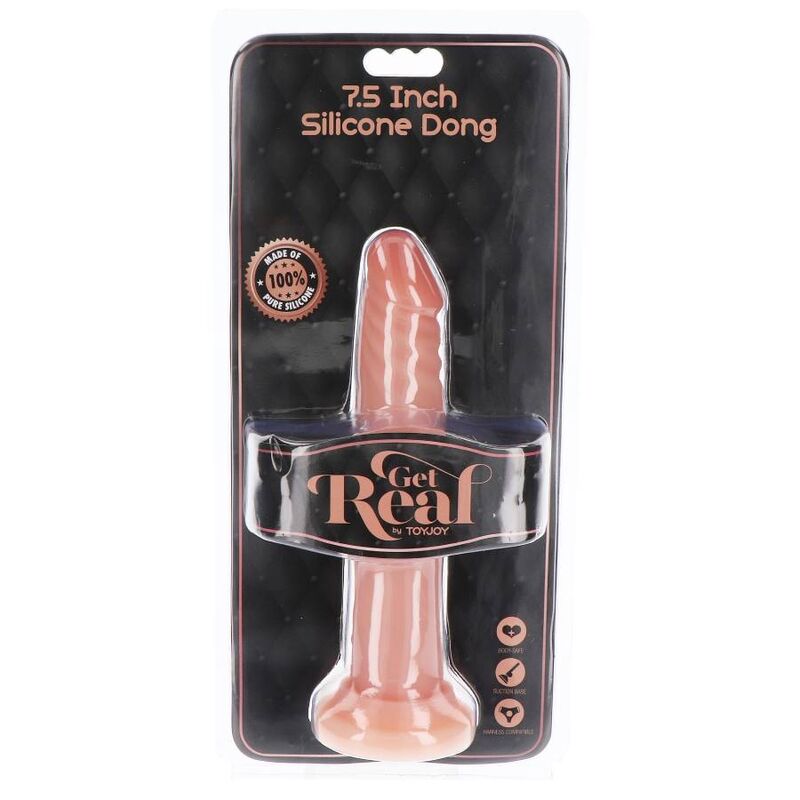 GET REAL - SILICONE DONG 19 CM SKIN - Imagem de 3