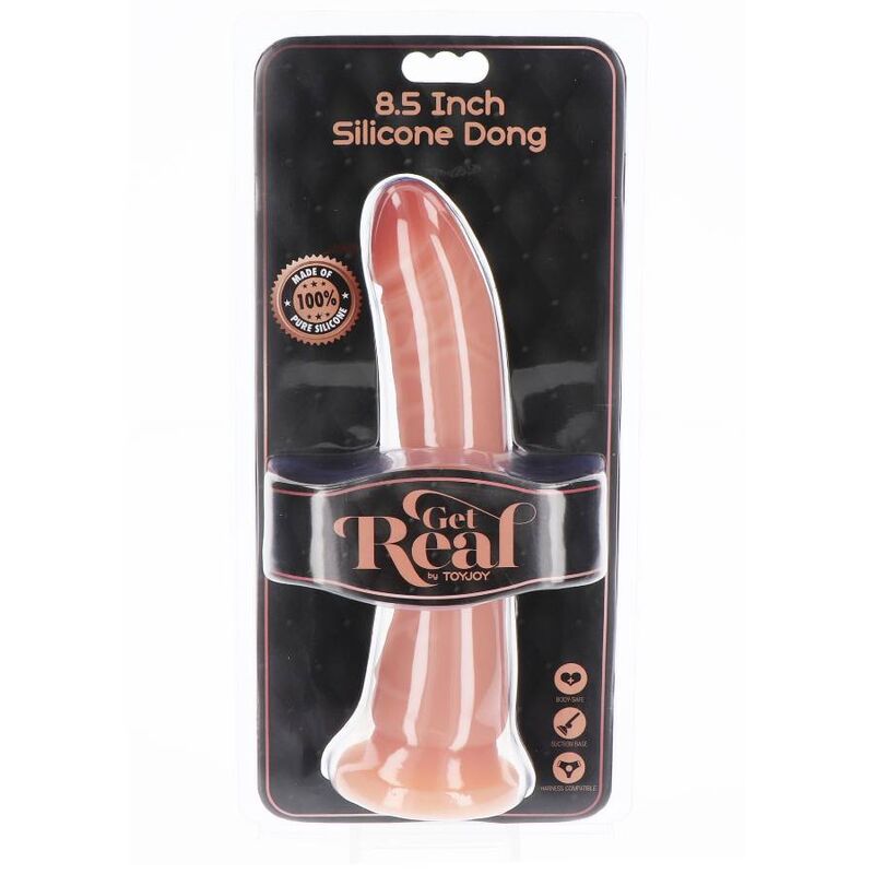 GET REAL - SILICONE DONG 21 CM SKIN - Imagem de 3
