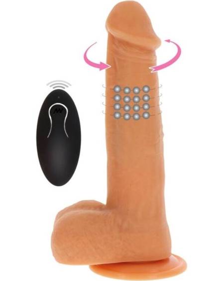 GET REAL - ROTATING BEADS VIBRATING DILDO SKIN