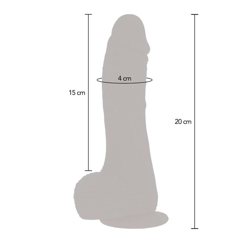 GET REAL - UPDOWN ROTATING VIBR DILDO SKIN - Imagem de 5