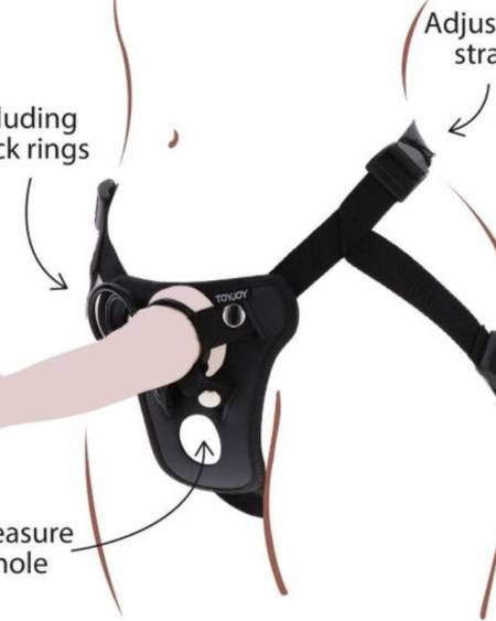 GET REAL - STRAP-ON PLEASURE HARNESS BLACK