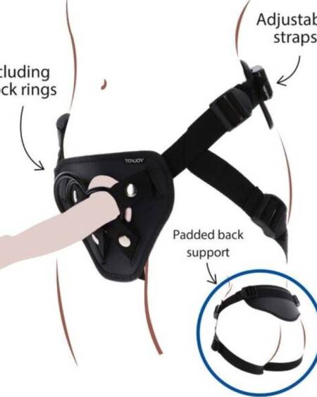 GET REAL - STRAP-ON DELUXE HARNESS BLACK